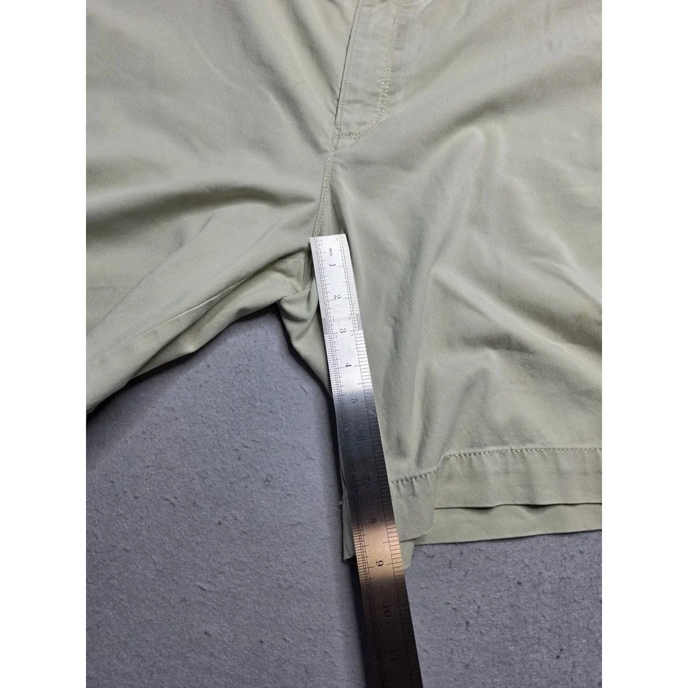 Tommy Bahama Chino Shorts Men's 36 Khaki Cotton Flat Front Slash Pocket Casual